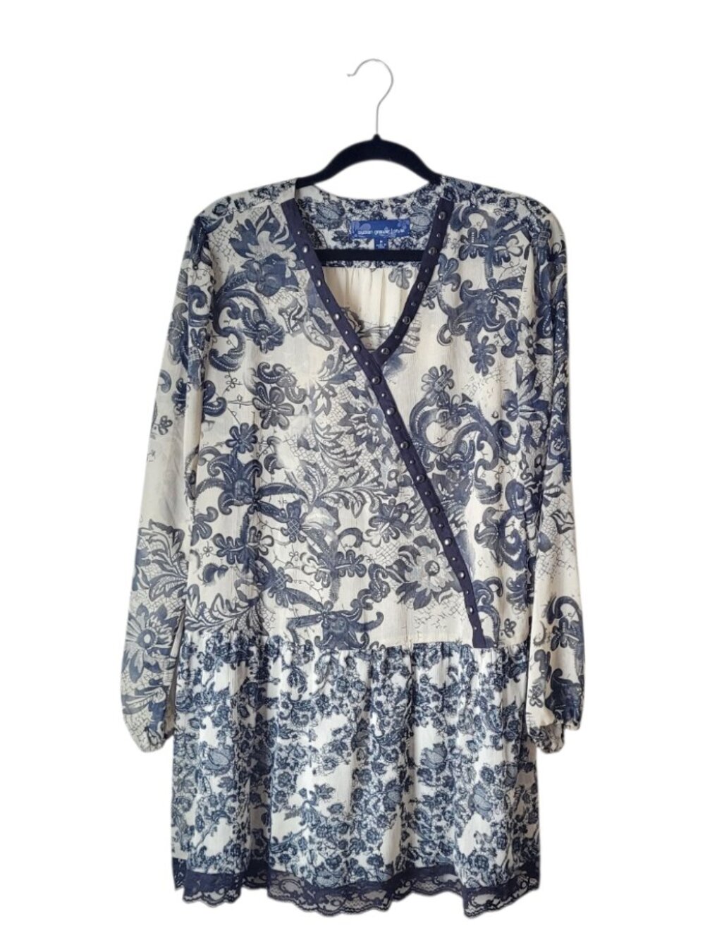 Susan Graver Semi Sheer Boho Tunic